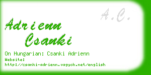 adrienn csanki business card